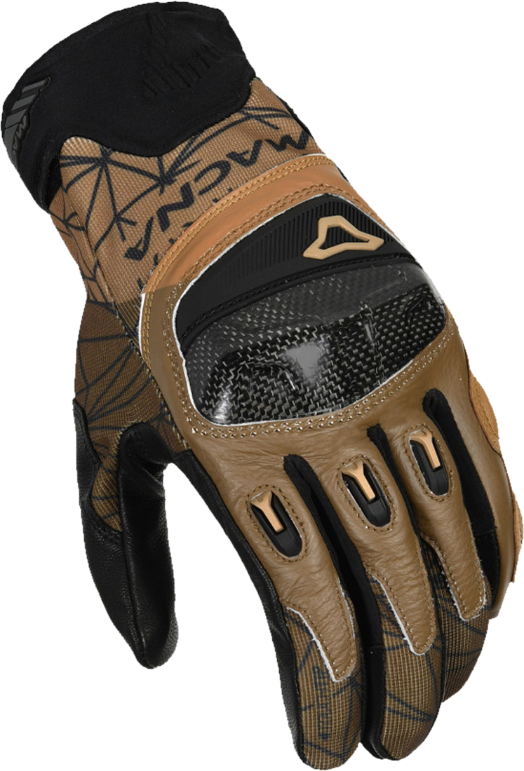 Macna Guantes de Moto  Rocco Negro-Marrón