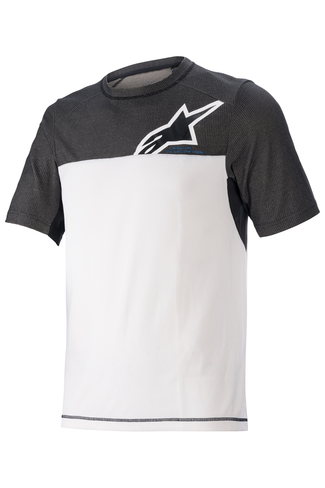 Alpinestars Camiseta de Bici de Montaña  Alps 8 V2 SS Blanco-Negro-Azul