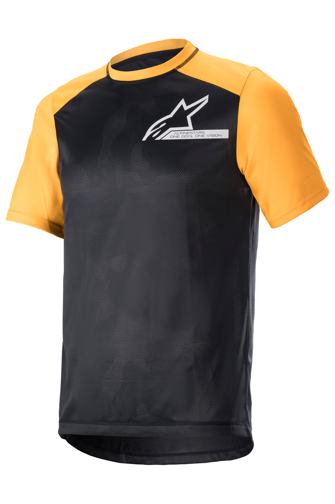 Alpinestars Camiseta de Bici de Montaña  Alps 8 V2 SS Blanco-Negro-Mandarina