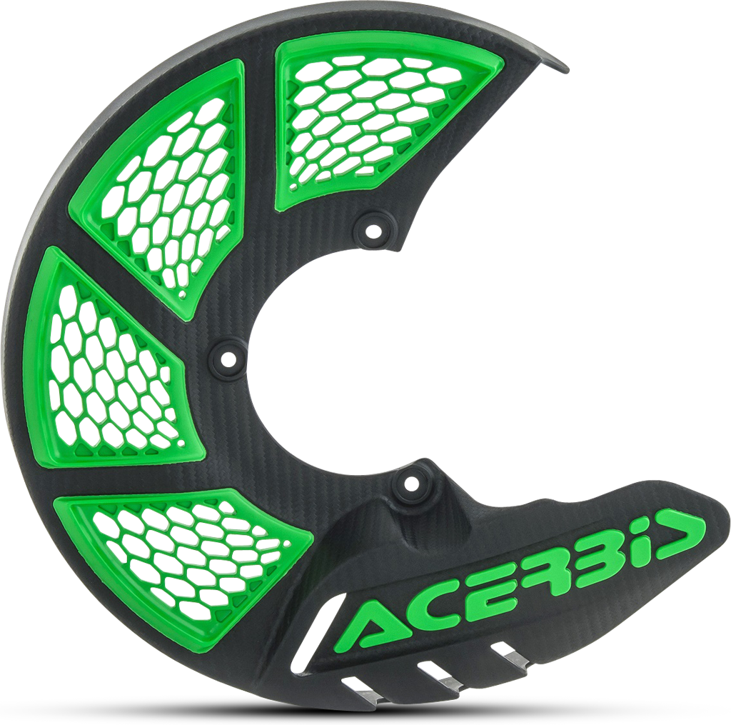 Acerbis Protección Disco de Freno Delantero  X-Brake 2.0 Negro/Verde