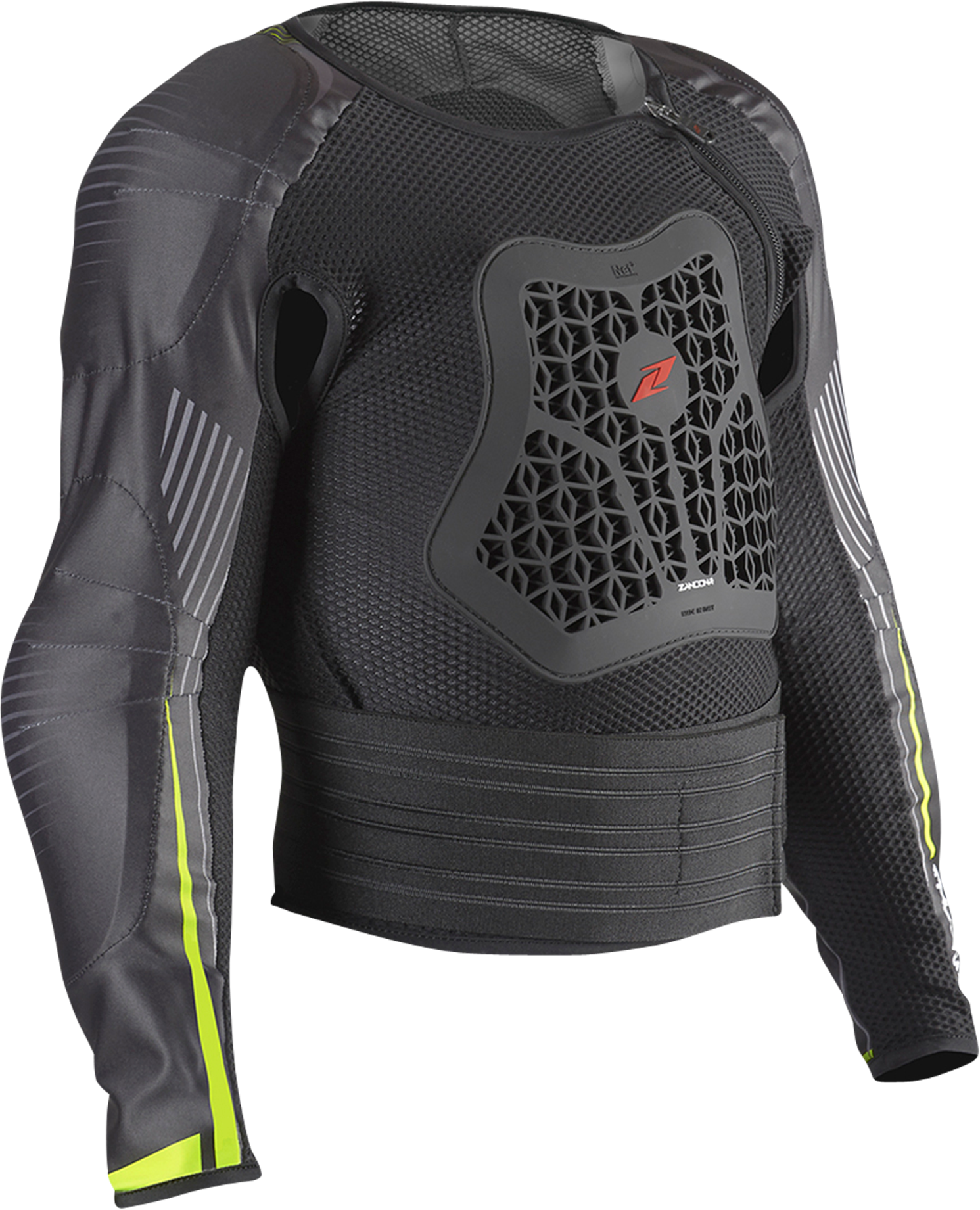 Zandonà Chaqueta de Protección  Netcube x8 Niño Negro-Amarillo Fluo