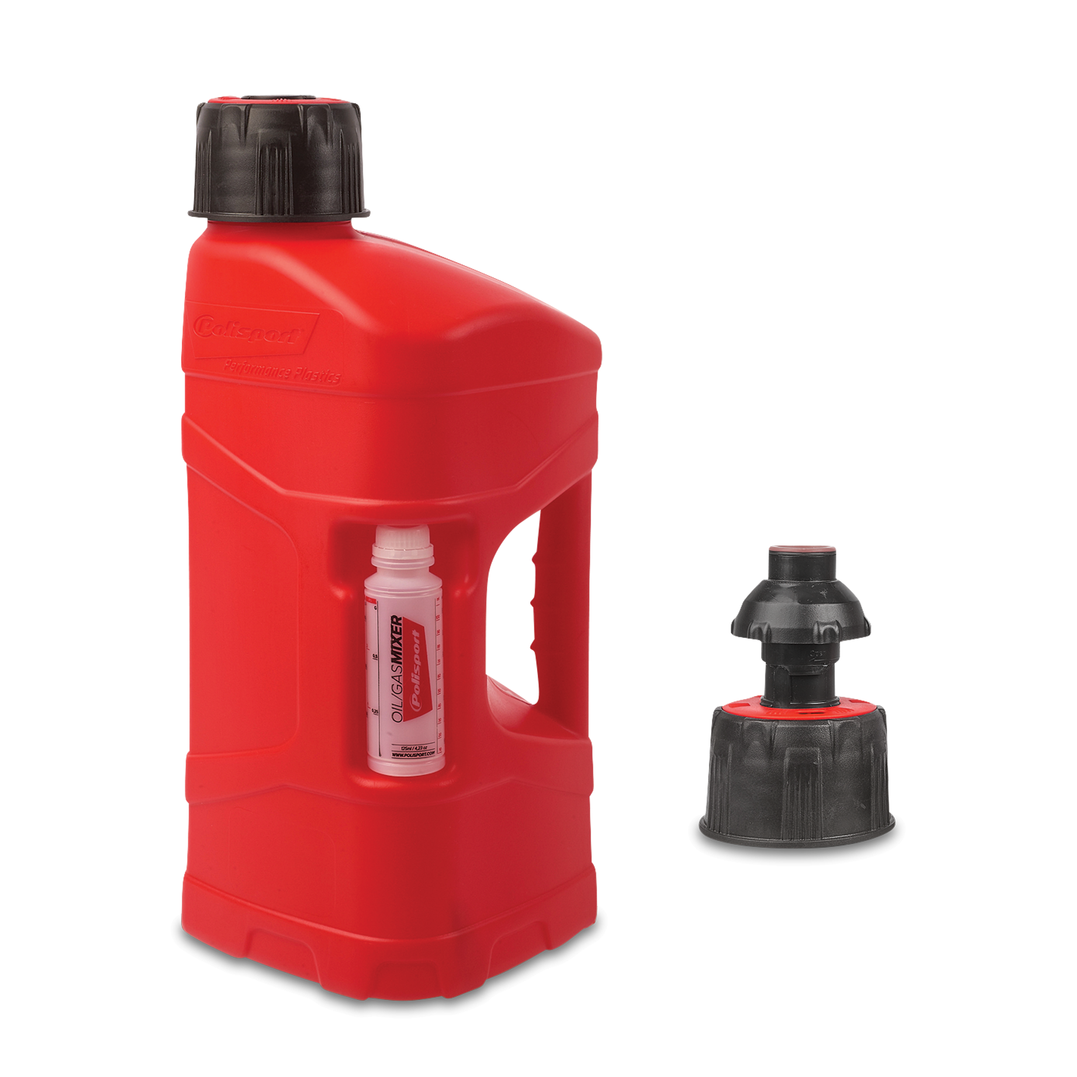 Polisport Mezclador de Combustible  ProOctane Utility 10 L + 100ml Rojo-Transparente