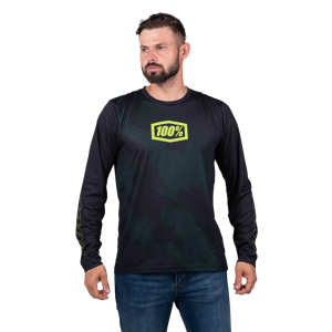 100% Camiseta de MTB  AIRMATIC Negro-Camuflaje