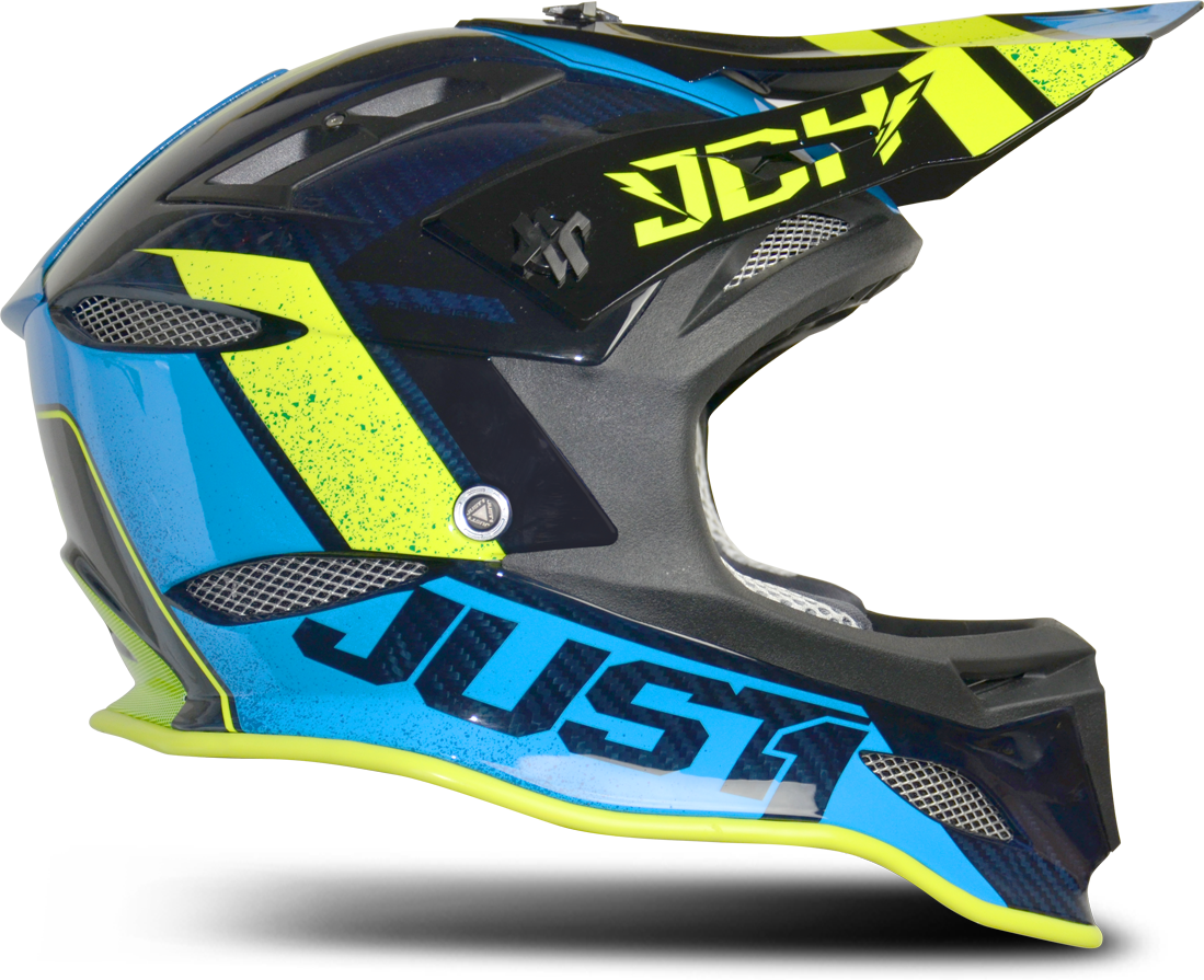 Just1 Casco de Cross  JDH Mips Assault Azul-Amarillo