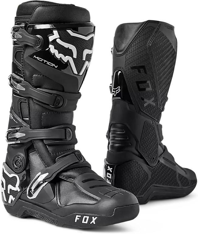 FOX Botas de Cross  Motion Negras