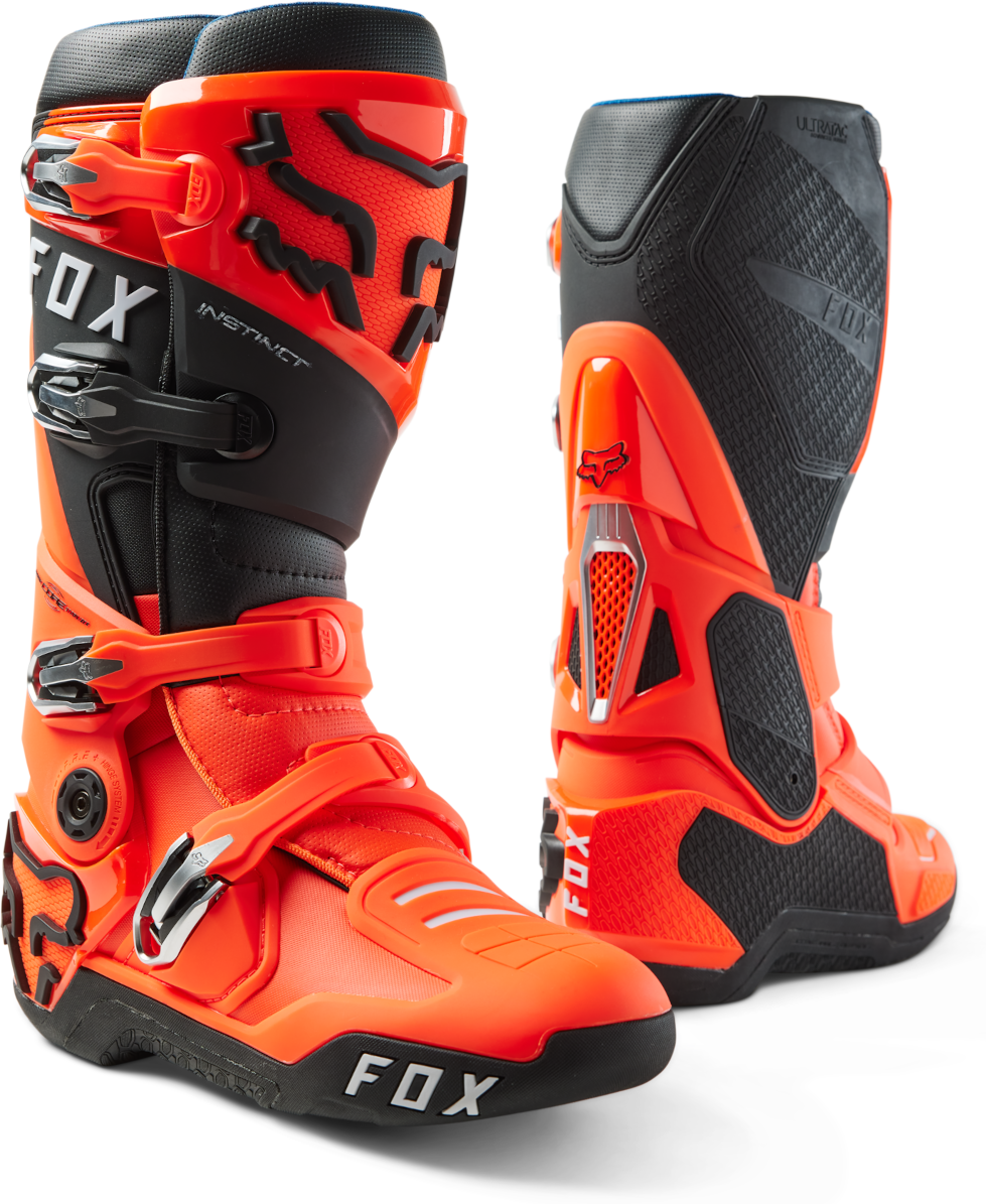 FOX Botas de Cross  Instinct Naranja Fluo