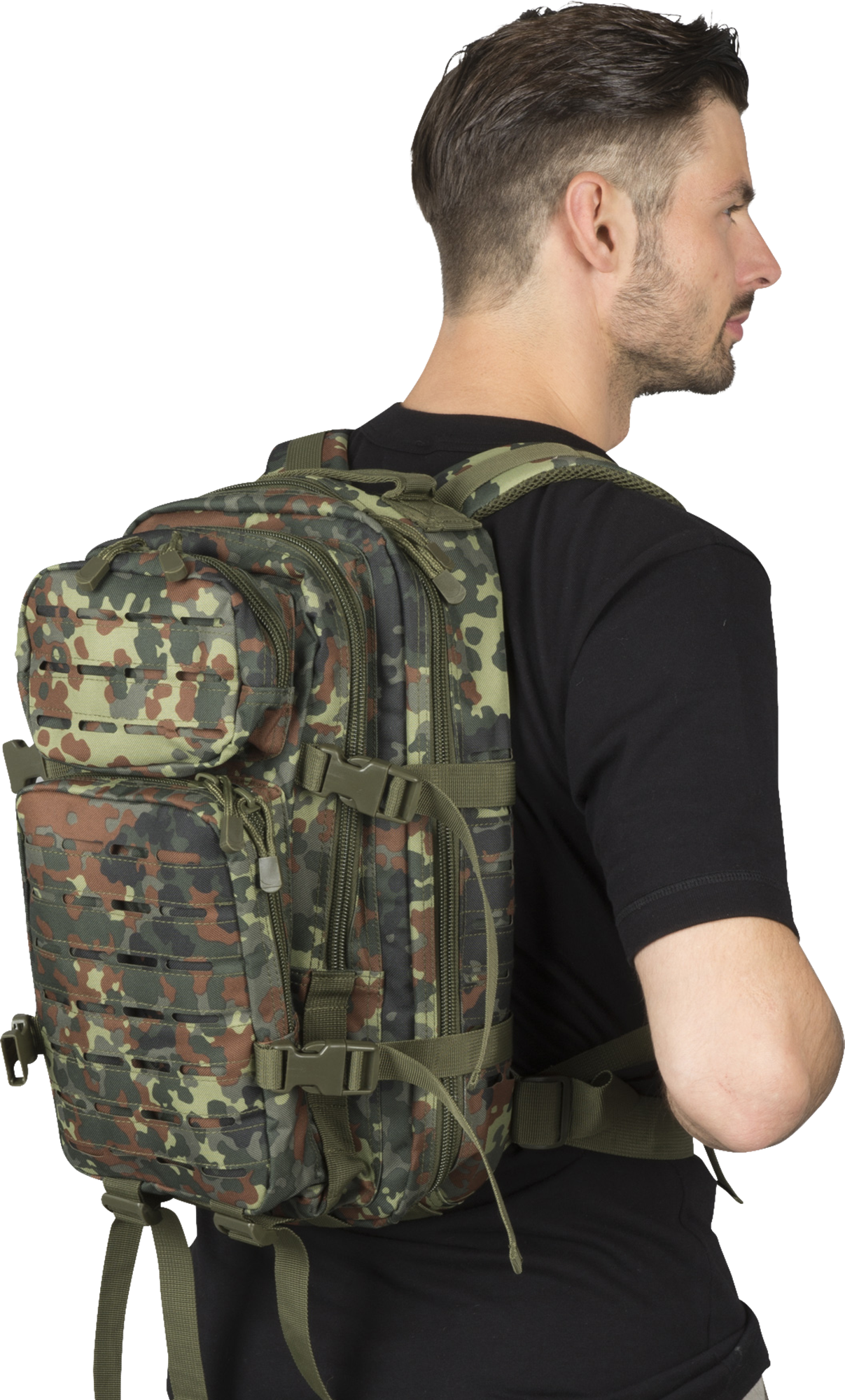 Brandit Mochila  US Cooper Lasercut Grande Flecktarn 30L