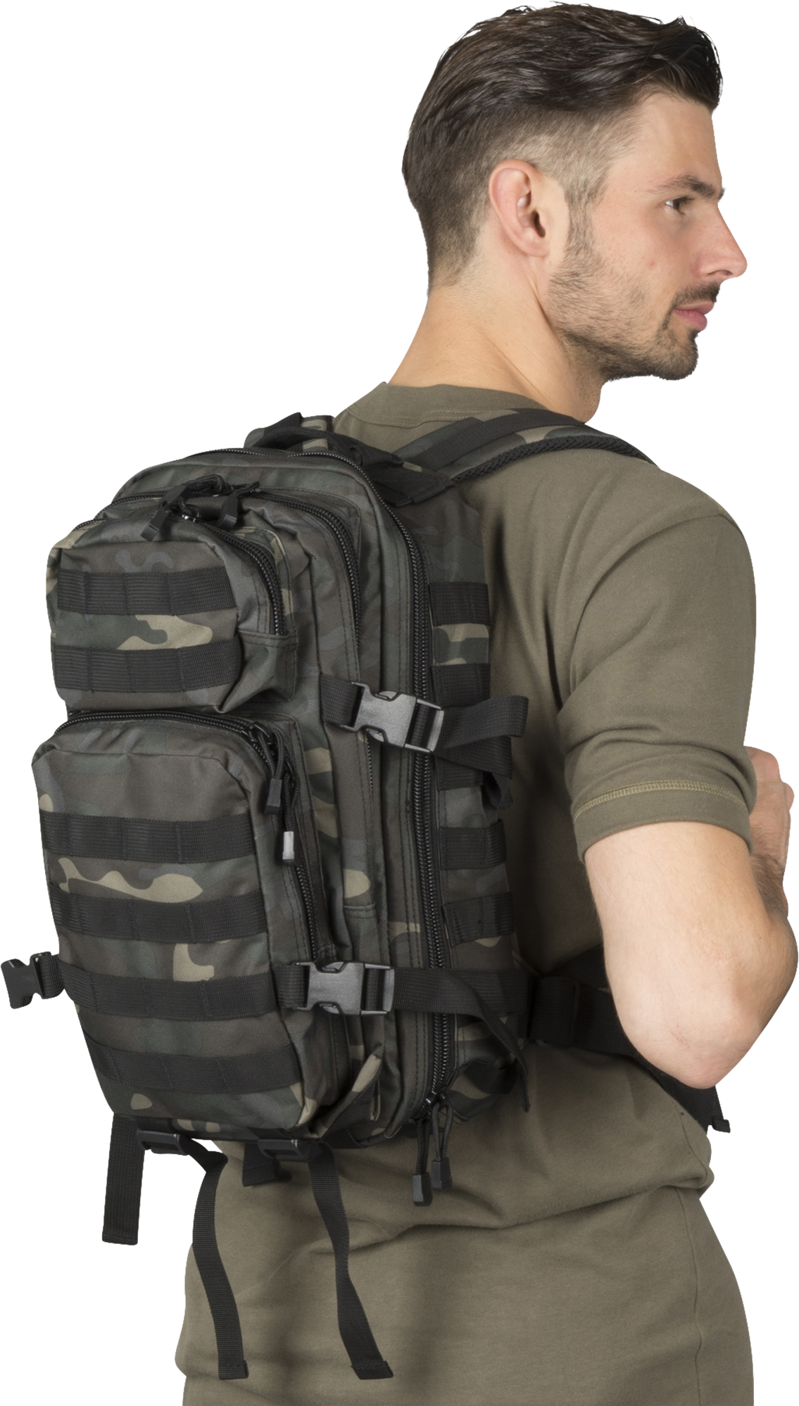 Brandit Mochila  US Cooper Mediana Camuflaje oscuro