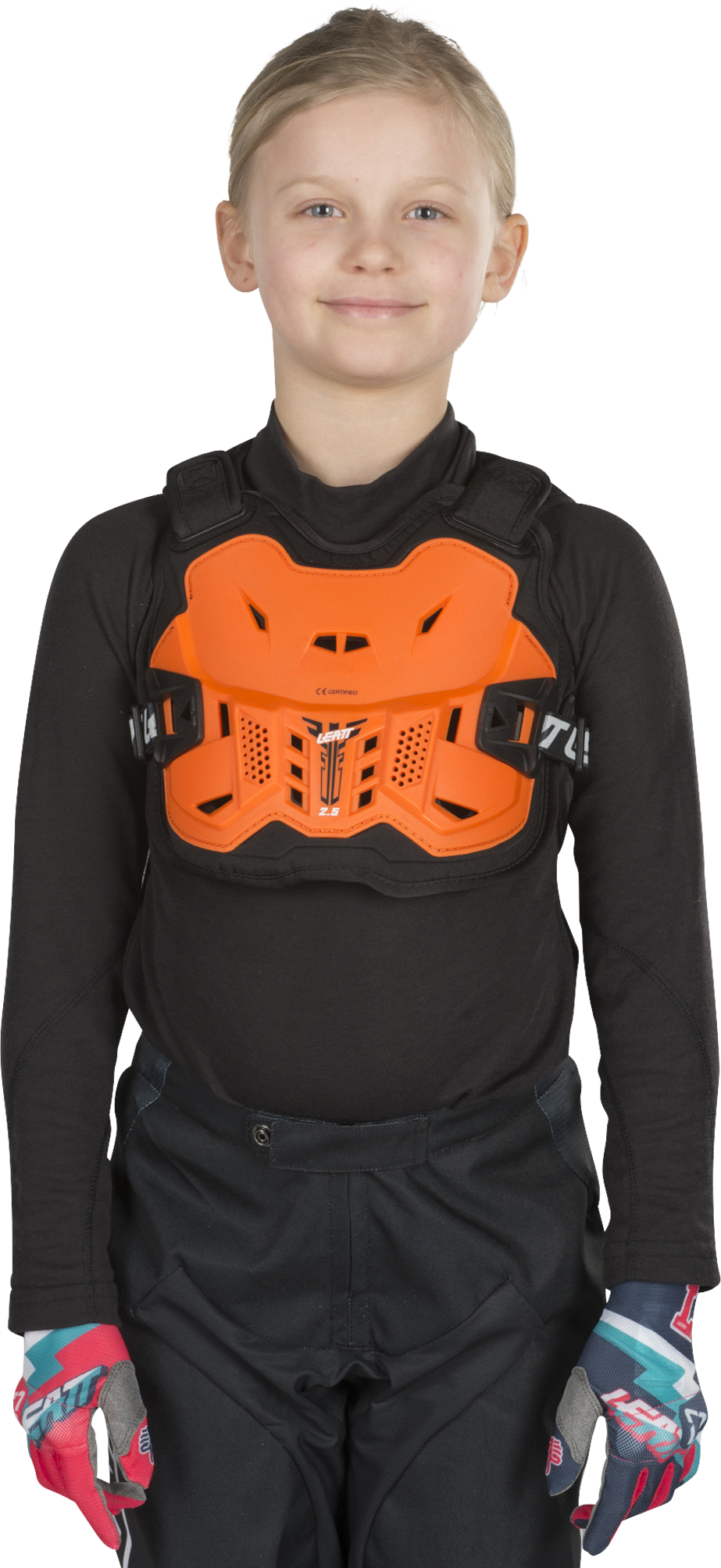 Leatt Peto  2.5 Kids 110-134cm Naranja-Negro Leatt Peto  2.5 Kids 110-134cm Naranja-Negro