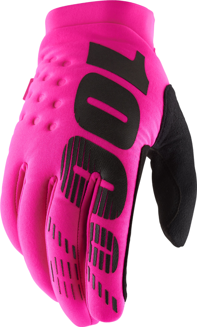 100% Guantes de Cross  Brisker Rosa Neón