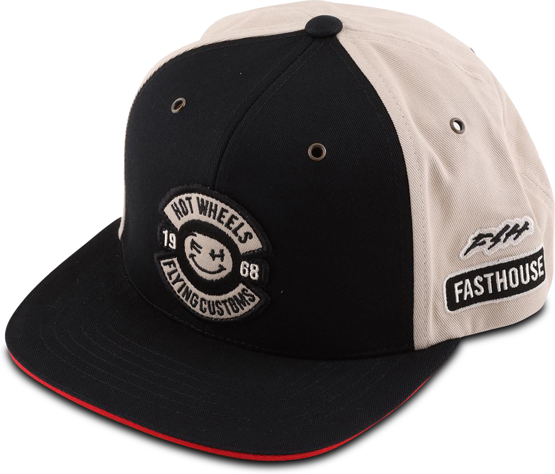 Fasthouse Gorra  Dash Hot Wheels Negro-Natural