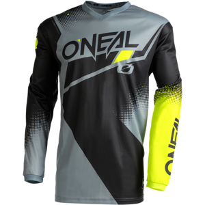 O'Neal Camiseta de Cross  Element Racewear Negro-Gris-Amarillo