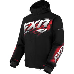 FXR Chaqueta de Nieve  Fuel Negro-Rojo