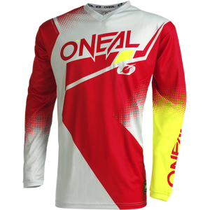 O'Neal Camiseta de Cross  Element Racewear Rojo-Gris-Amarillo