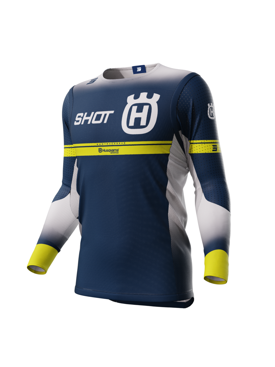 Shot Race Gear Camiseta de Cross Shot Aerolite Husqvarna Limited Edition 2024 Azul