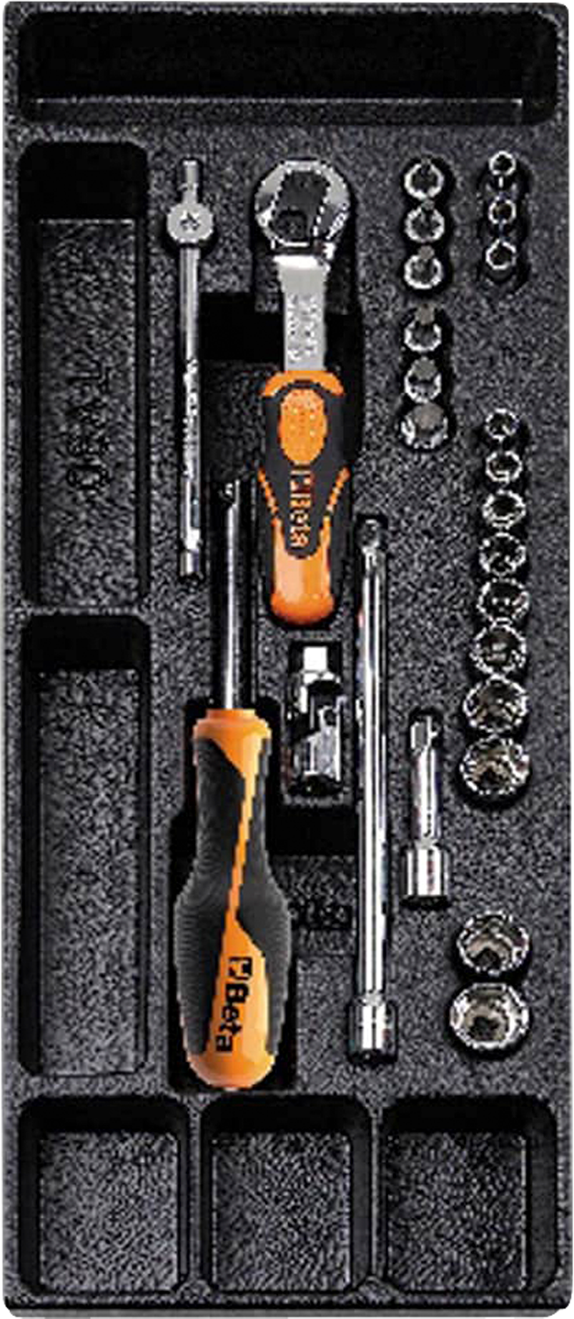 Beta Tools Termoformado rígido con surtido de herramientas T91-25 Beta Tools Termoformado rígido con surtido de herramientas T91-25