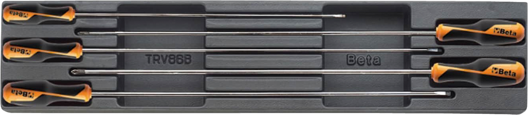 Beta Tools Termoformado rígido con surtido de herramientas T208-5 Beta Tools Termoformado rígido con surtido de herramientas T208-5