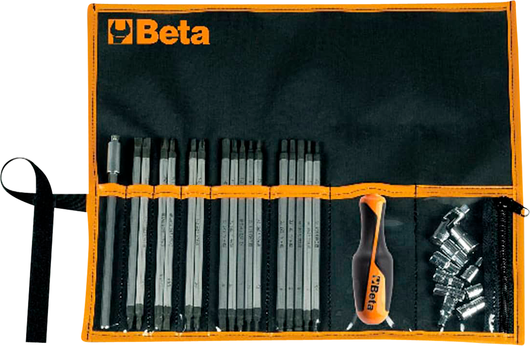 Beta Tools Surtido de 16 varillas reversibles, 9 llaves de vaso 1/4", 2 accesorios y 1 mango de maniobra, en estuche Beta Tools Surtido de 16 varillas reversibles, 9 llaves de vaso 1/4", 2 accesorios y 1 mango de maniobra, en estuche