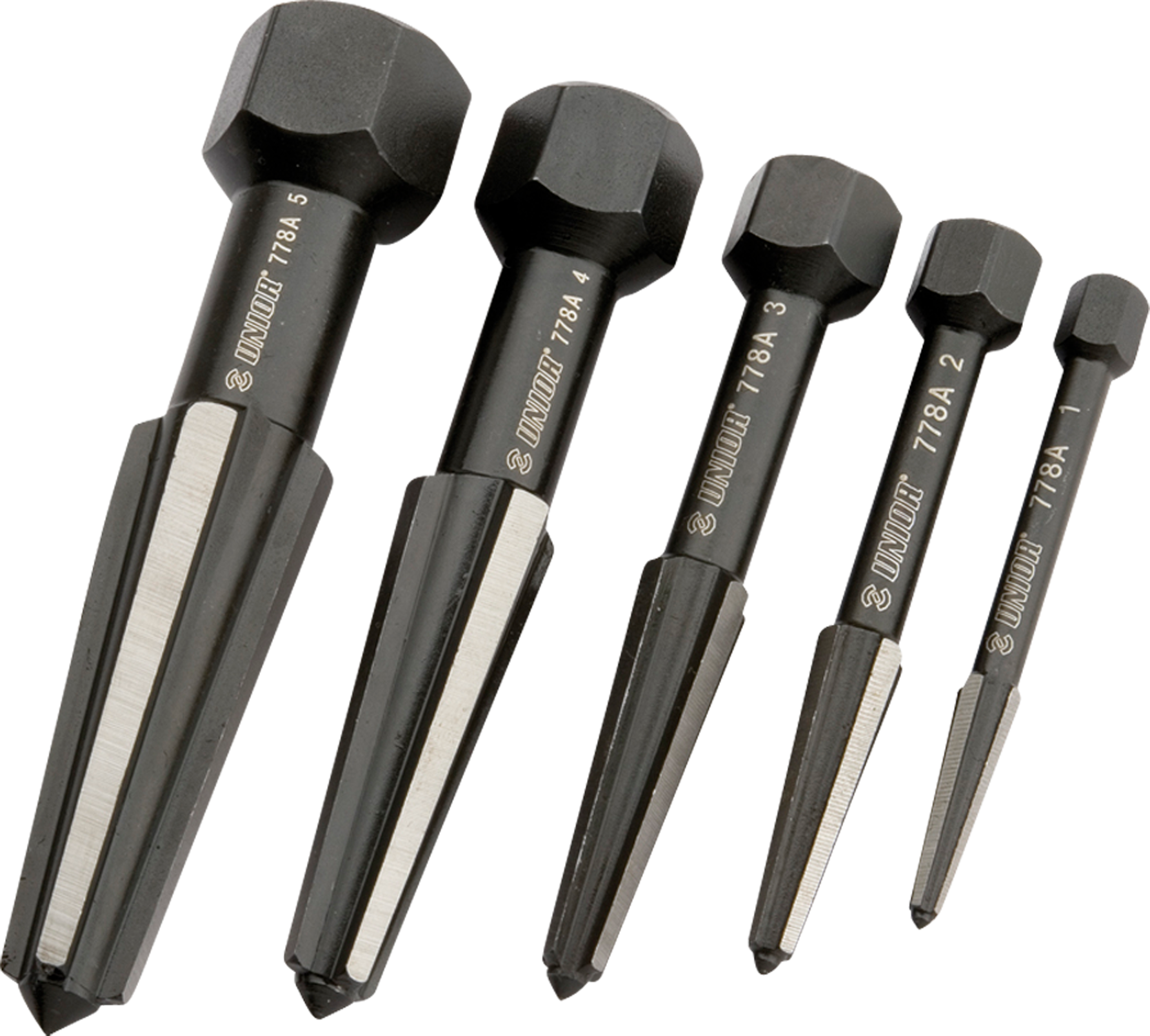 Unior Juego de extractor de pernos de doble filo Unior Juego de extractor de pernos de doble filo