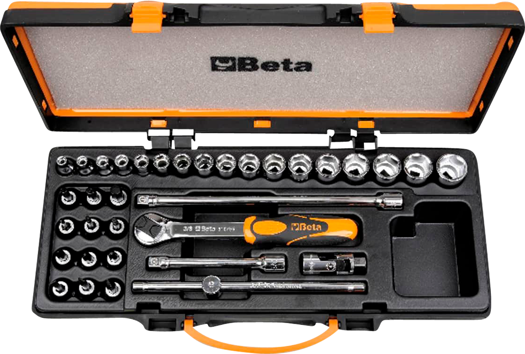 Beta Tools 17 llaves de vaso, 12 vasos destornilladores y 5 accesorios Beta Tools 17 llaves de vaso, 12 vasos destornilladores y 5 accesorios