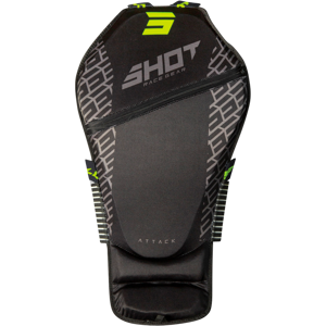 Shot Race Gear Espaldera Shot Attack Negro-Amarillo