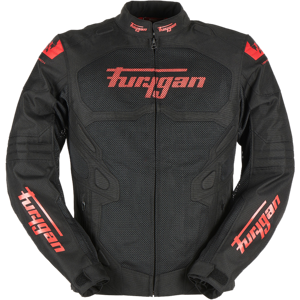 Furygan Chaqueta de Moto  Atom Evo Vented Negro-Rojo