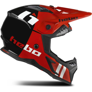 Hebo Casco de Cross  Heritage Rojo