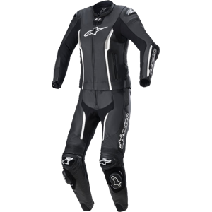 Alpinestars Mono de Cuero para Mujer  Stella Missile V2 2 Piezas Negro-Blanco