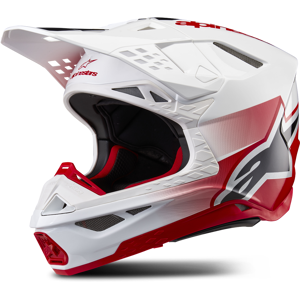 Alpinestars Casco de Cross  Supertech S-M10 Unite Rojo-Blanco