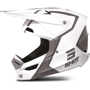 Shot Race Gear Casco de Cross Shot Furious Reflex Blanco