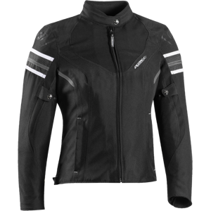 Ixon Chaqueta de Moto para Mujer  Ilana Evo Negro-Blanco