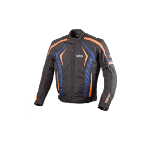 GMS Chaqueta de Moto  Sport Blouson Pace Negro-Azul Marino-Naranja