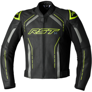 RST Chaqueta de Moto  S1 Negro-Gris-Amarillo Flúor