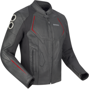 Bering Chaqueta de Moto  Radial Negro-Rojo