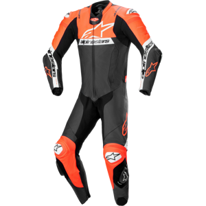 Alpinestars Mono de Moto  Missile V2 Ward 1 PC Negro-Rojo Fluo -Blanco