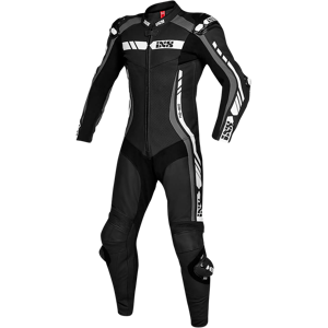 iXS Mono de cuero  RS-800 Negro-Gris-Blanco