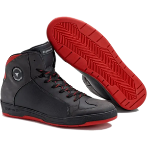 Stylmartin Zapatillas de Moto  Double WP Negro-Rojo