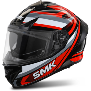 SMK Casco Integral  Typhoon Freeride Rojo-Negro