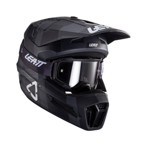 Leatt Casco de Cross con Gafas  Kit Moto 3.5 V24 Negro