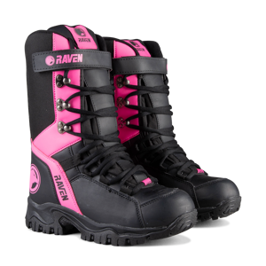 Raven Botas de Moto de Nieve  Charge 2.0 WP Negro-Rosa