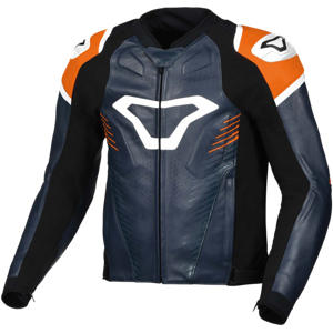 Macna Chaqueta de Moto  Tronniq Azul-Naranja