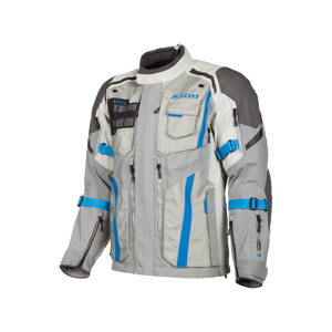 KLIM Chaqueta de Moto  Badlands Pro Cool Gris-Limonada Azul Eléctrica