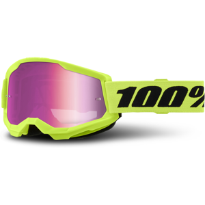 100% Gafas de Cross  Strata 2 Amarillo-Rosa