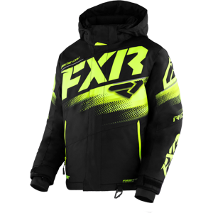 FXR Chaqueta de Nieve Niño  Boost Negro-Hivis