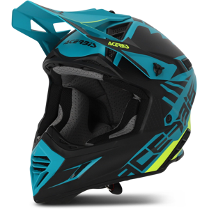 Acerbis Casco de Cross  X-Track Verde-Negro