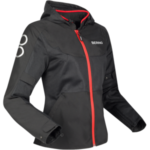 Bering Chaqueta de Moto Mujer  Profil Negro-Rojo