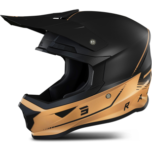 Shot Race Gear Casco de Cross Shot Furious 3.0 Negro-Bronce