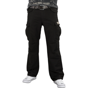 West Coast Choppers Pantalones de Moto  M 65 Cargo Vintage Negros