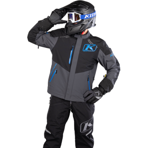 KLIM Chaqueta de Moto Textil  Traverse Negro-Azul