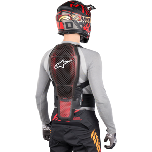 Alpinestars Espaldera  Nucleon KR-1 Celli Transparente-Rojo-Negro